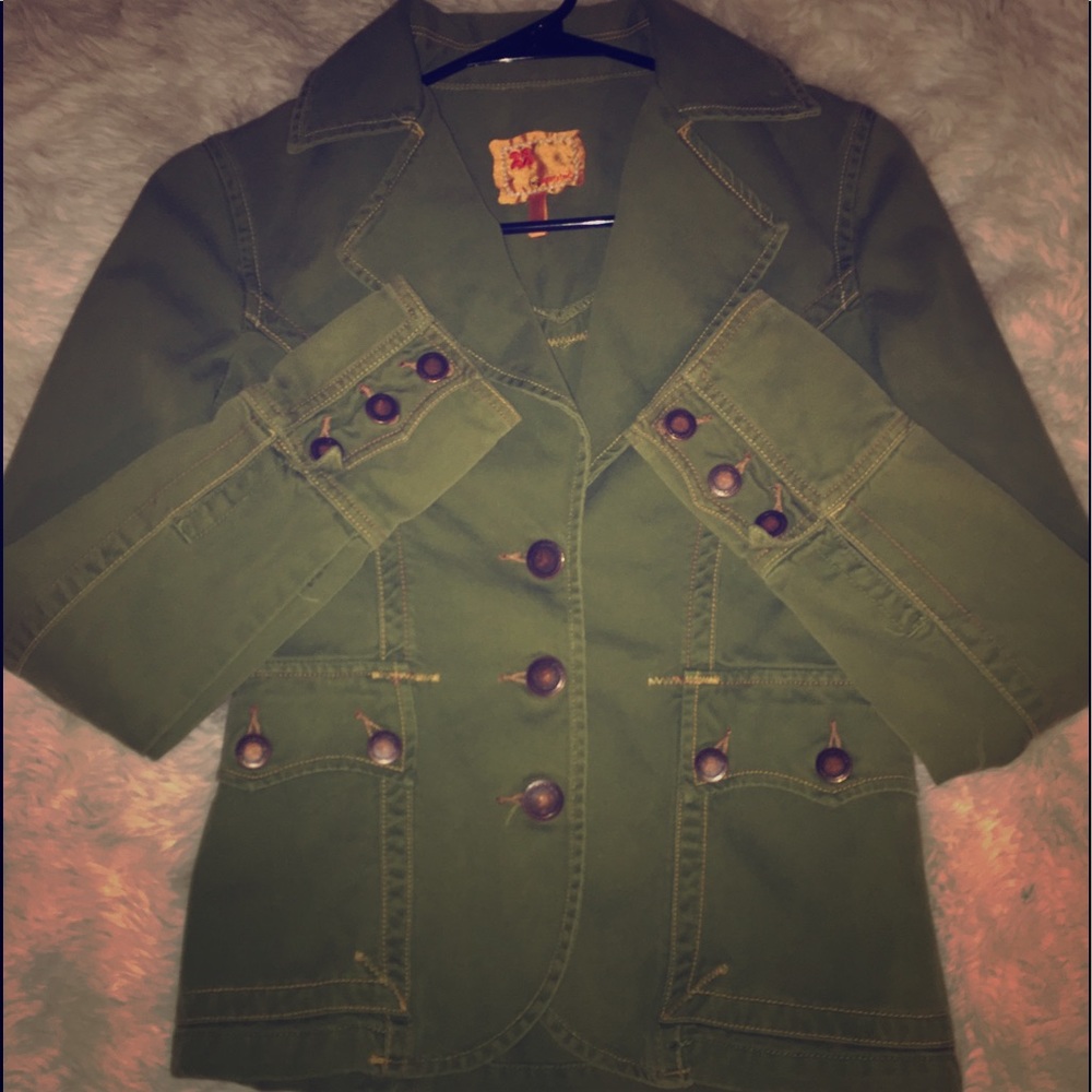 Army Green Blazer Jacket